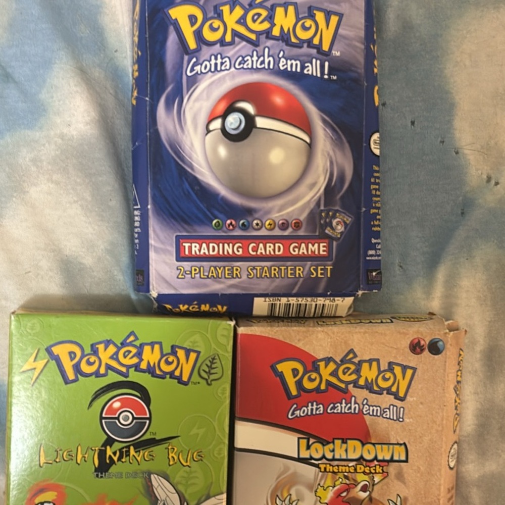 Pokémon deck boxes 1999